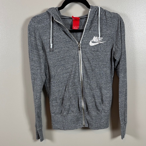 Nike Heather Gray Full-Zip Hoodie - Picture 6 of 6